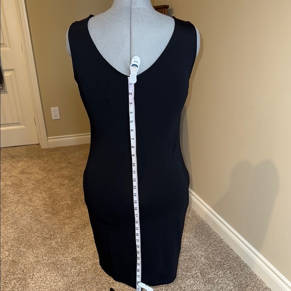 Suzy Shier Black Copper Embellished Sheath Dress - Picture 7 of 13